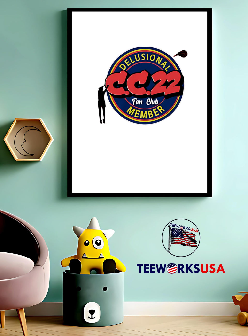 CC.22 Fan Club Delusional Member - Adult & Kids T-Shirts, Sweatshirts & Hoodies apparel design preview 4