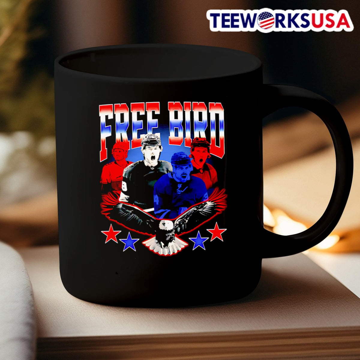 Free bird 4 Nations Team USA - Adult & Kids T-Shirts, Sweatshirts & Hoodies apparel design preview 3