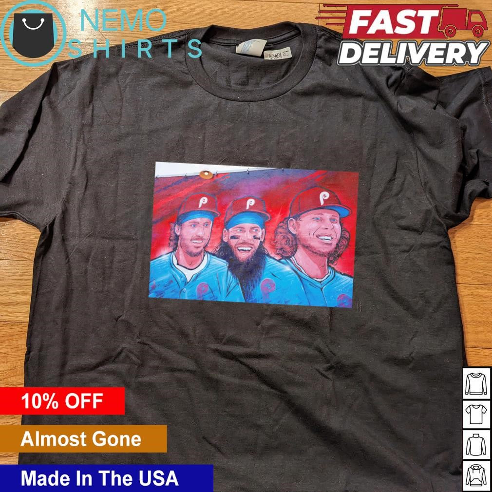 Philadelphia Phillies Alec Bohm Brandon Marsh and - Adult & Kids T-Shirts, Sweatshirts & Hoodies apparel design preview 4