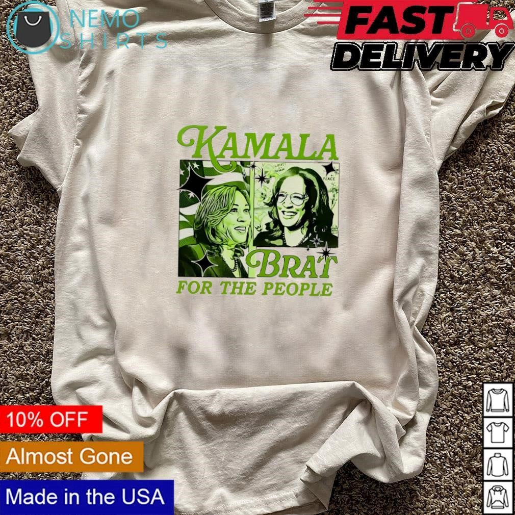 Kamala Harris Brat for the people - Adult & Kids T-Shirts, Sweatshirts & Hoodies apparel design preview 3