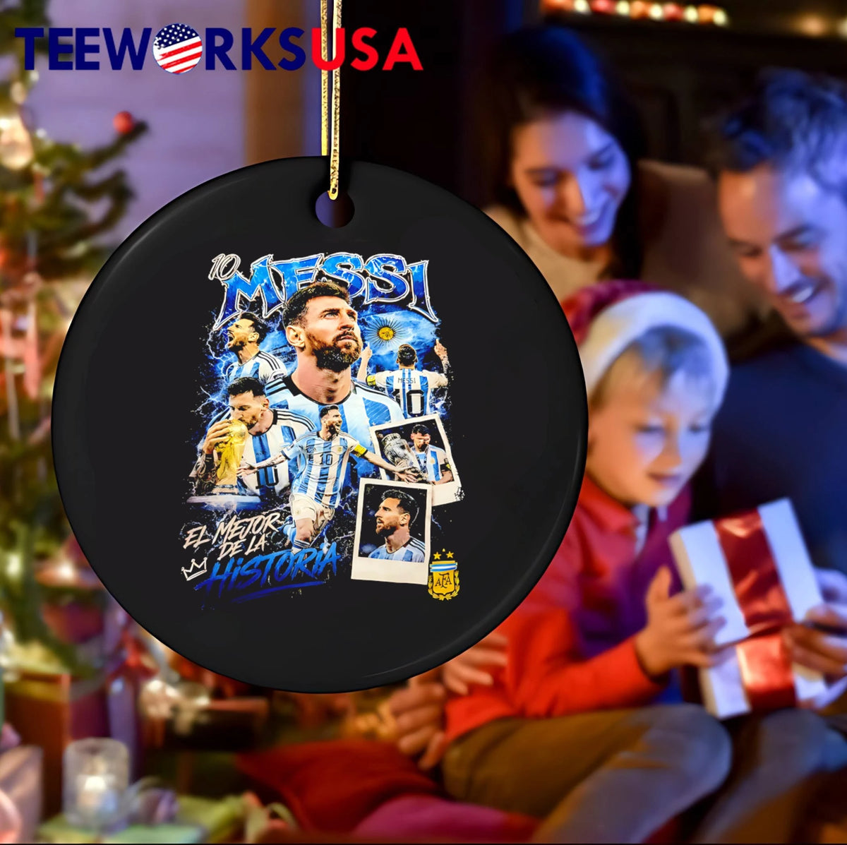 10 Messi El Mejor De La Historia Argentina - Adult & Kids T-Shirts, Sweatshirts & Hoodies apparel design preview 4