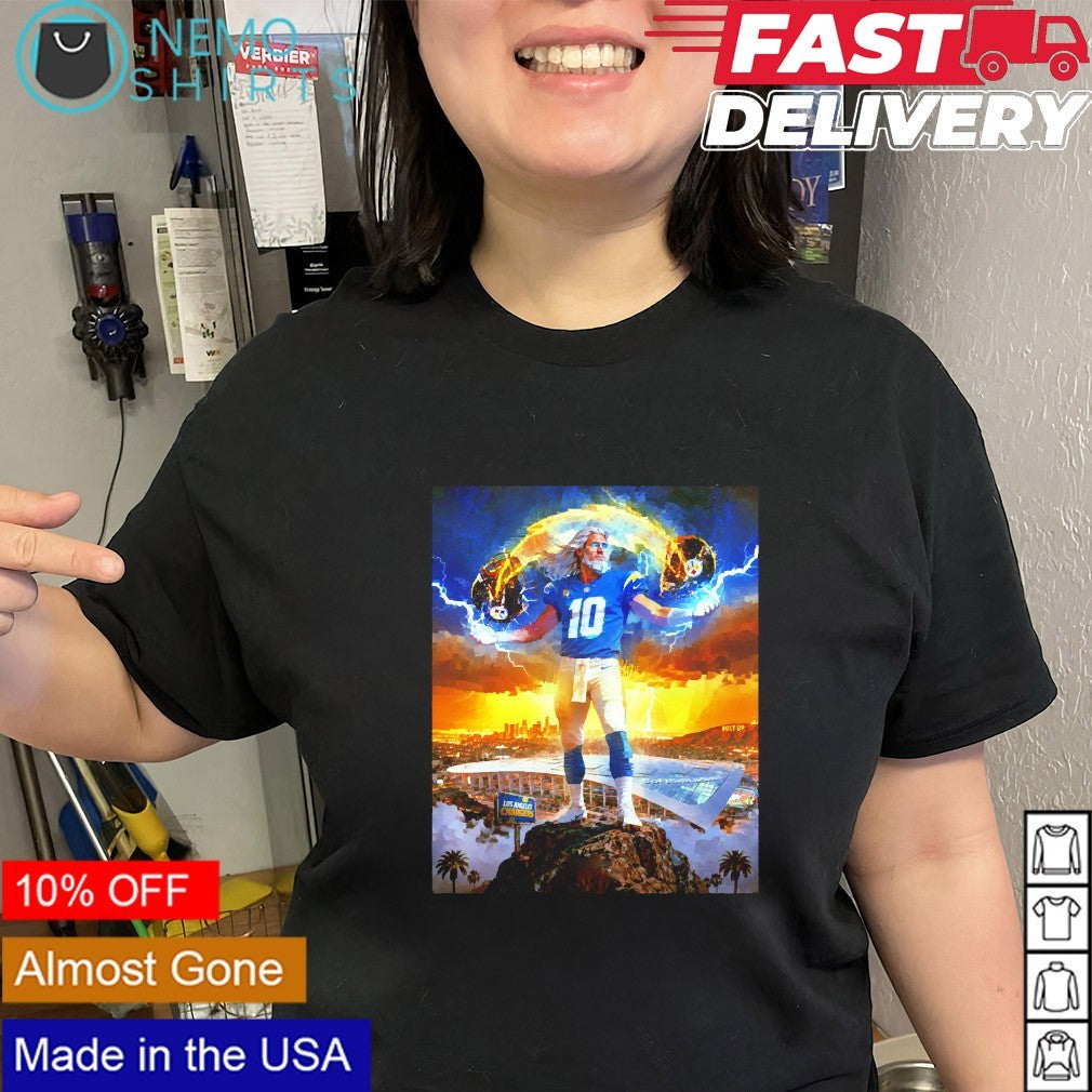 Feel the thunder Los Angeles Chargers vs Pittsburgh - Adult & Kids T-Shirts, Sweatshirts & Hoodies apparel design preview 3