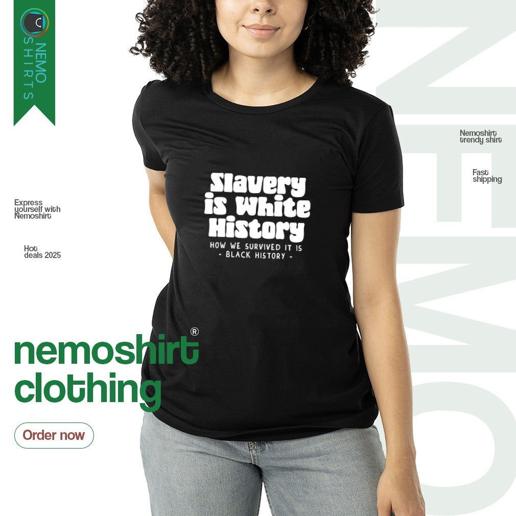 Caitlin Clark wearing slavery is where history how we - Adult & Kids T-Shirts, Sweatshirts & Hoodies apparel design preview 3