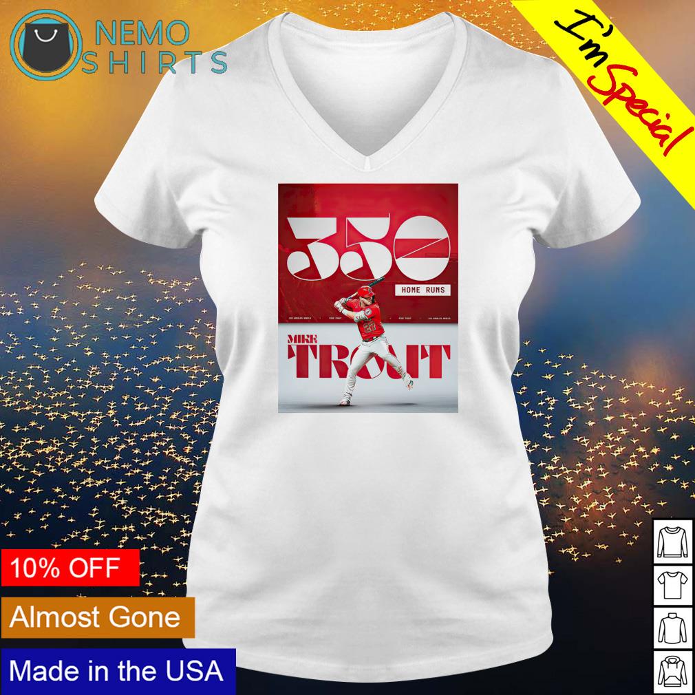 Los Angeles Angels Mike Trout 350 home runs - Adult & Kids T-Shirts, Sweatshirts & Hoodies apparel design preview 5