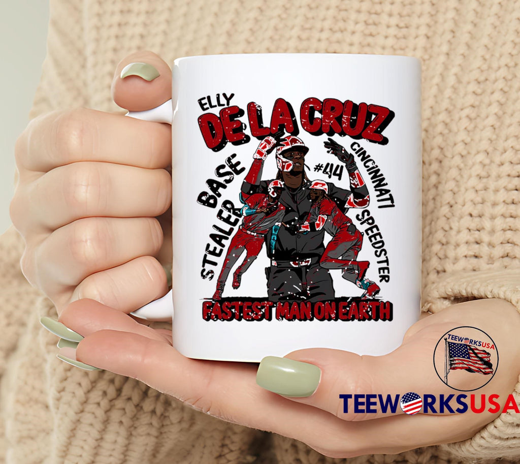 Elly De La Cruz Is The Fastest Man On Earth vintage - Adult & Kids T-Shirts, Sweatshirts & Hoodies apparel design preview 6