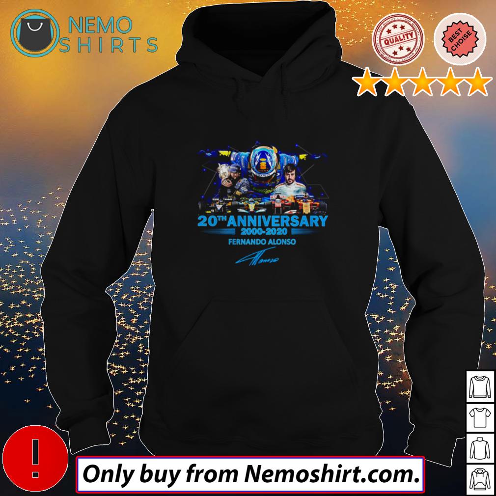 Fernando Alonso 20th anniversary 2000 2020 signatures - Adult & Kids T-Shirts, Sweatshirts & Hoodies apparel design preview 2