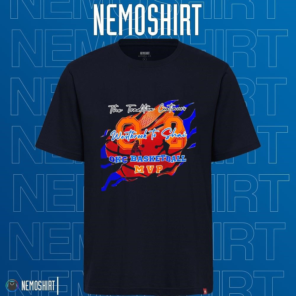 The tradition continues westbrook to Shai OKC Thunder - Adult & Kids T-Shirts, Sweatshirts & Hoodies apparel design preview 1