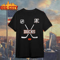 Anaheim Ducks X Motorcyles Harley Davidson Skeleton - Adult & Kids T-Shirts, Sweatshirts & Hoodies apparel design preview 1