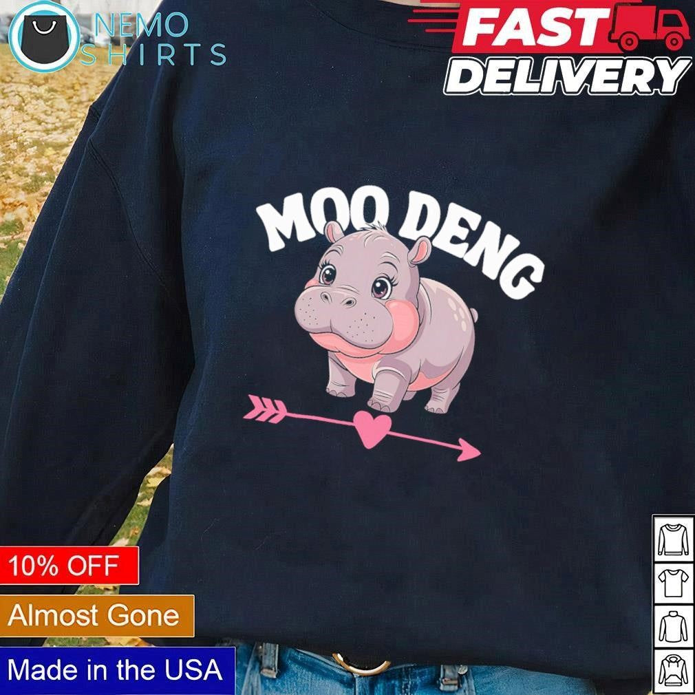 Moo Deng bouncy pig cute hippo in Thailand - Adult & Kids T-Shirts, Sweatshirts & Hoodies apparel design preview 1