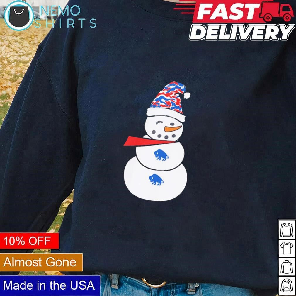 Buffalo Bills snowman Christmas - Adult & Kids T-Shirts, Sweatshirts & Hoodies apparel design preview 1