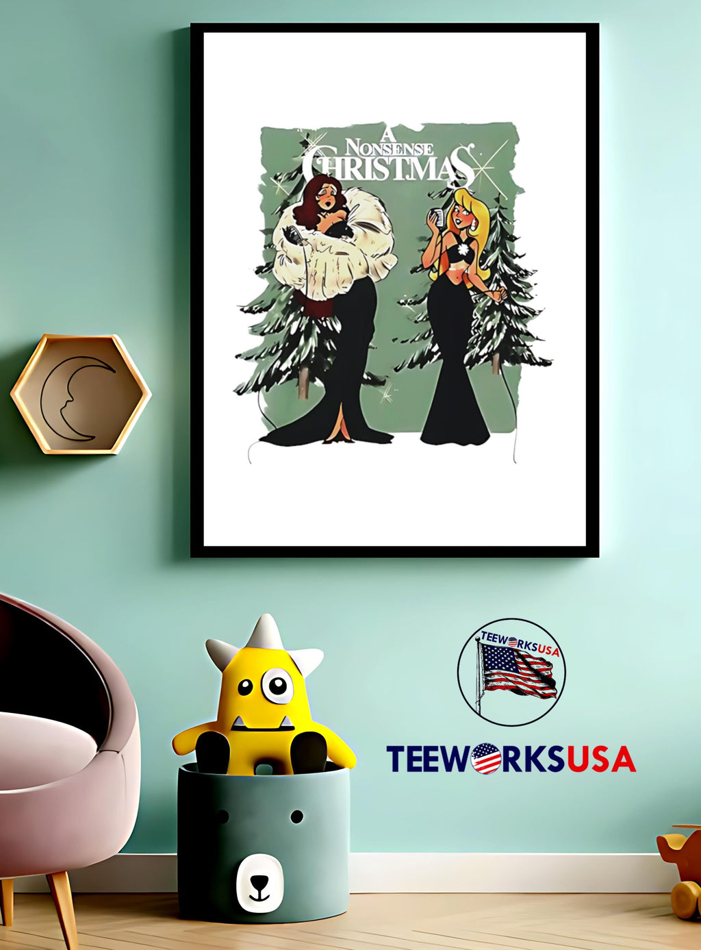Chappell Sabrina A Nonsense Christmas - Adult & Kids T-Shirts, Sweatshirts & Hoodies apparel design preview 4