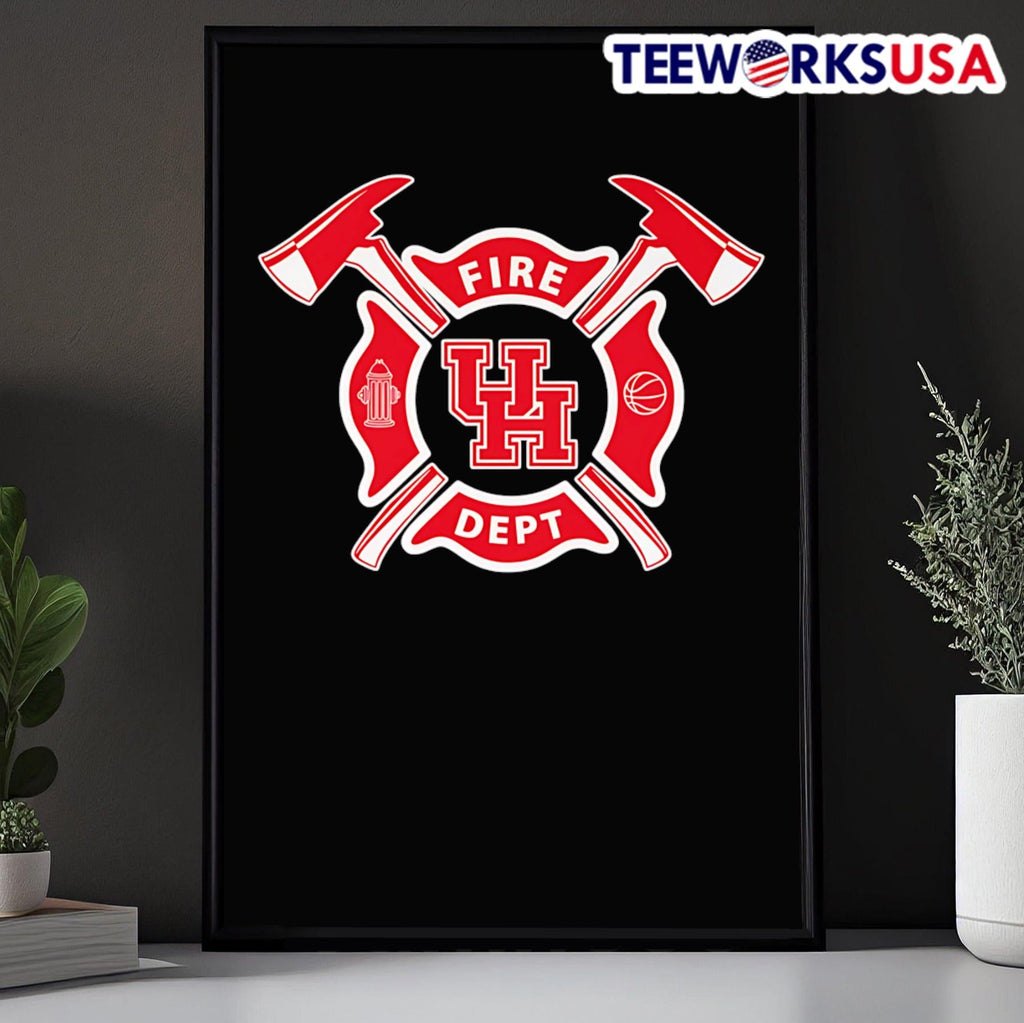 Fire dept Houston Cougars logo - Adult & Kids T-Shirts, Sweatshirts & Hoodies apparel design preview 5