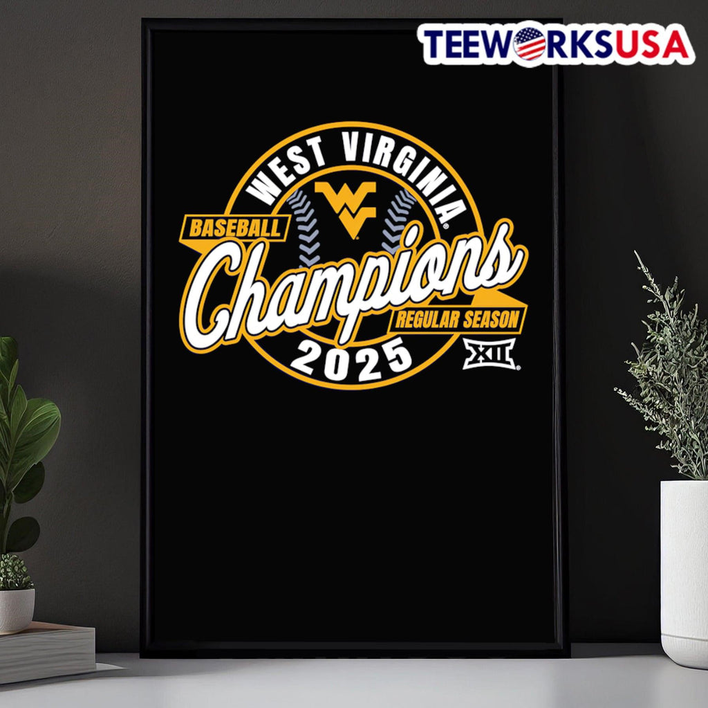West Virginia Mountaineers 2025 Big 12 Baseball - Adult & Kids T-Shirts, Sweatshirts & Hoodies apparel design preview 5