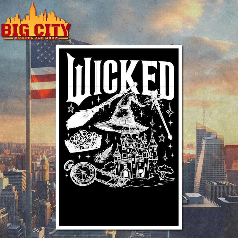 Retro wicked movie outline design - Adult & Kids T-Shirts, Sweatshirts & Hoodies apparel design preview 4