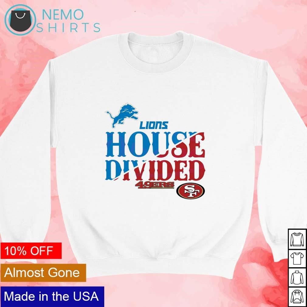 House Divided Detroit Lions vs San Francisco 49ers - Adult & Kids T-Shirts, Sweatshirts & Hoodies apparel design preview 3