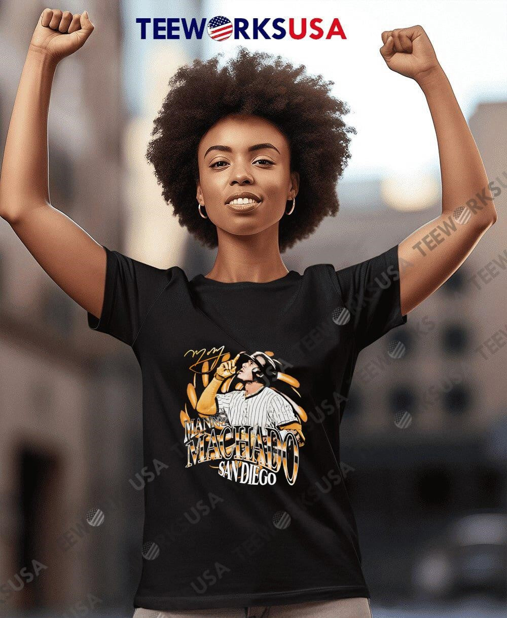 Manny Machado San Diego Grunge - Adult & Kids T-Shirts, Sweatshirts & Hoodies apparel design preview 8