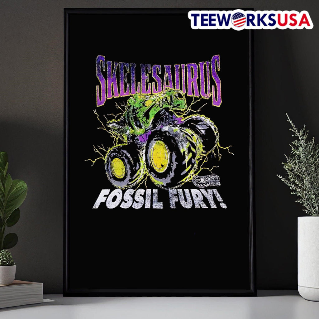 Hot Wheels Skelesaurus monster truck - Adult & Kids T-Shirts, Sweatshirts & Hoodies apparel design preview 5