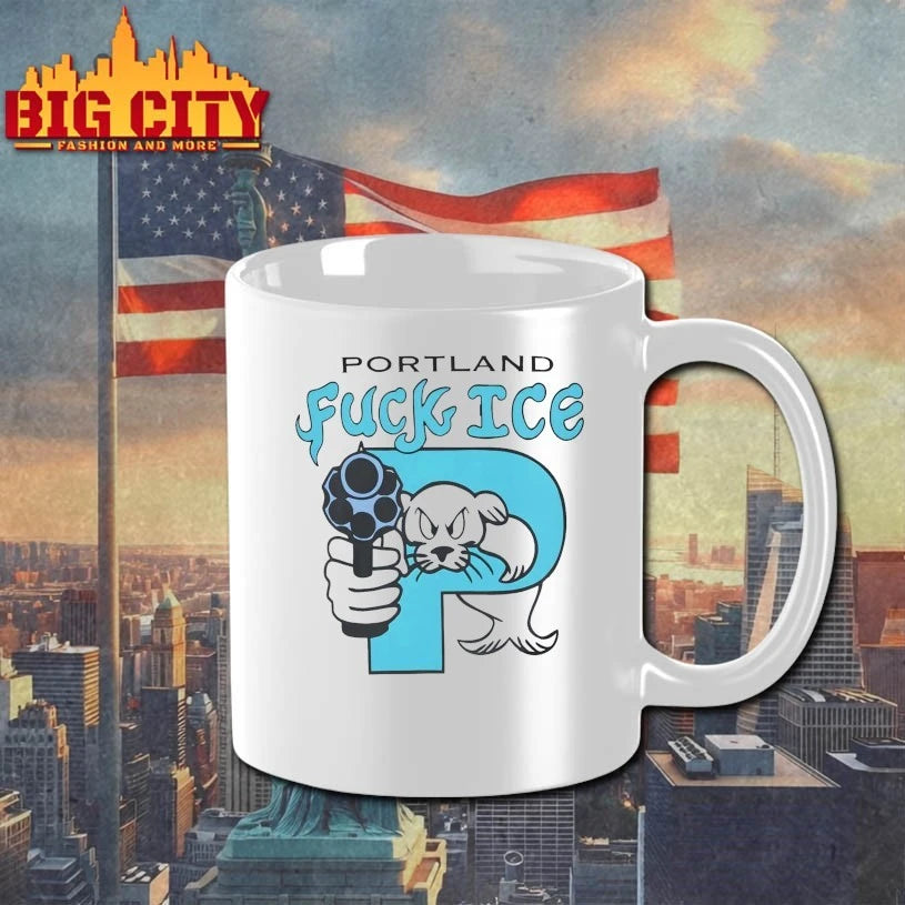 Portland Fuck ICE - Adult & Kids T-Shirts, Sweatshirts & Hoodies apparel design preview 3