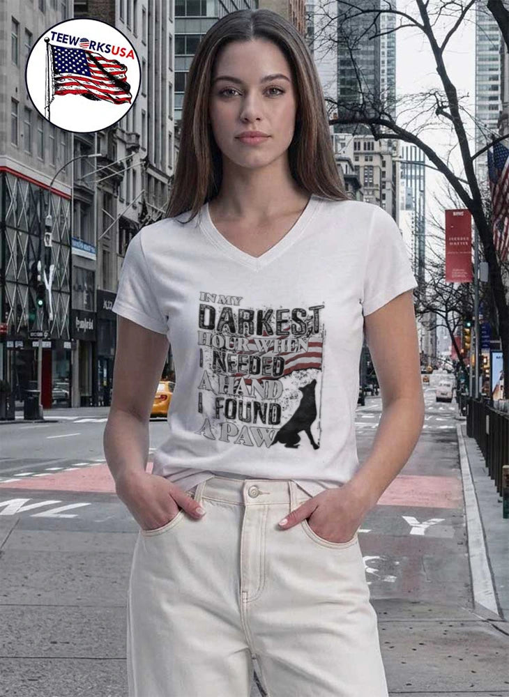 In My Darkest Hour When I Needed A Hand Found Paw Dog - Adult & Kids T-Shirts, Sweatshirts & Hoodies apparel design preview 7