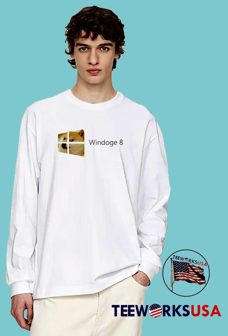 Internet Meme Culture Funny Computing Logo Windoge 8 - Adult & Kids T-Shirts, Sweatshirts & Hoodies apparel design preview 3