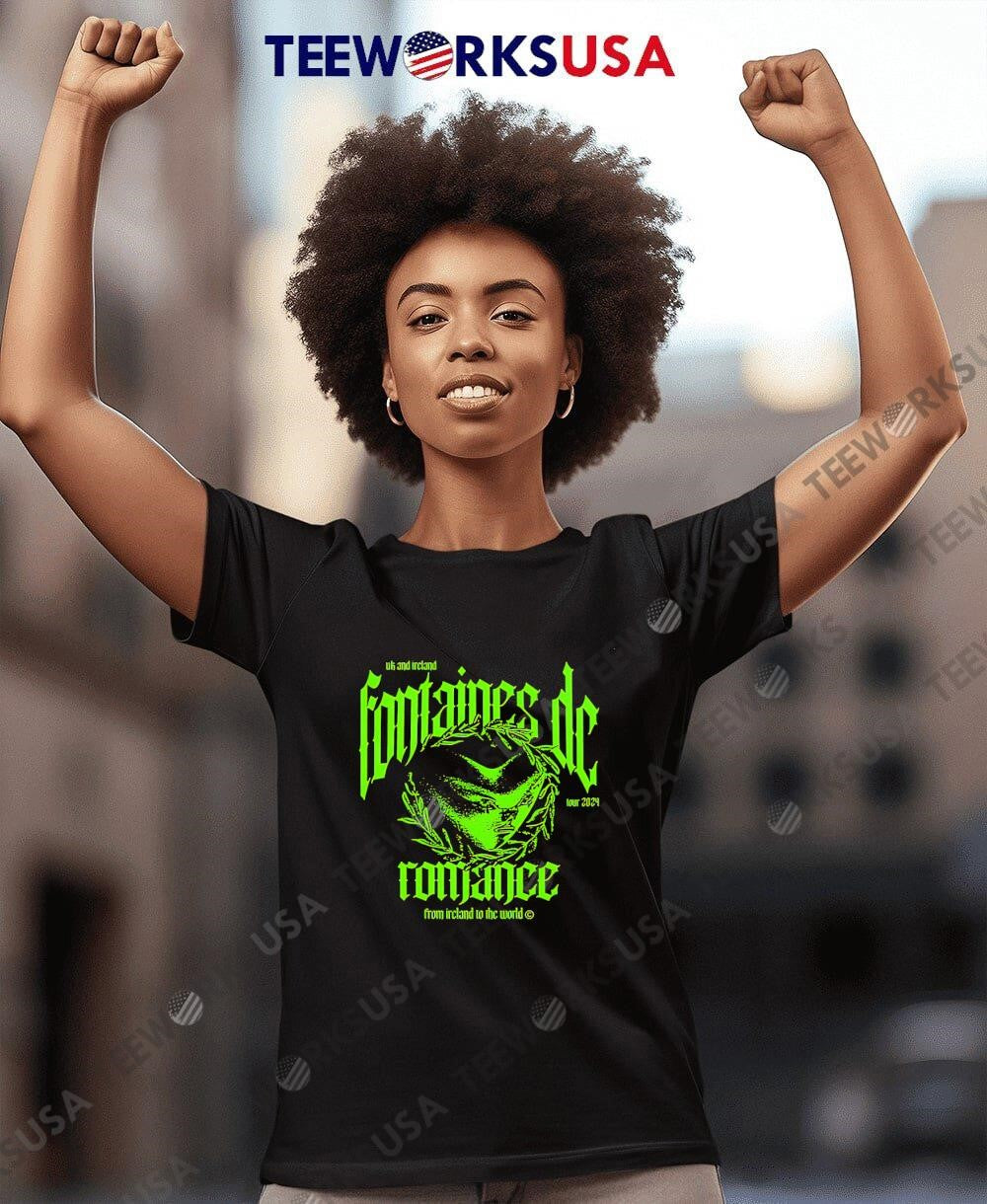 Green Fontaines D.C. Romance Ireland - Adult & Kids T-Shirts, Sweatshirts & Hoodies apparel design preview 8