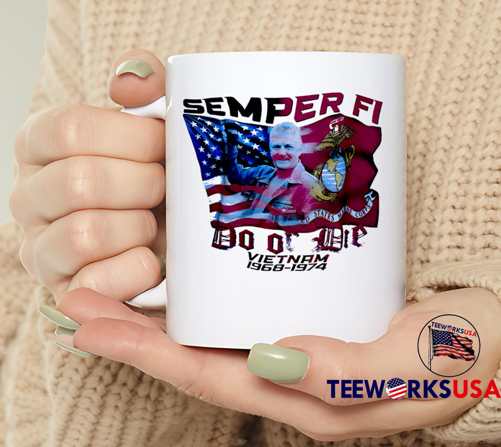 Semper Fi Do Off Die Viet Nam 1968-1974 - Adult & Kids T-Shirts, Sweatshirts & Hoodies apparel design preview 6