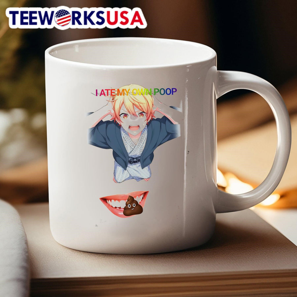 I ate my own poop anime - Adult & Kids T-Shirts, Sweatshirts & Hoodies apparel design preview 4