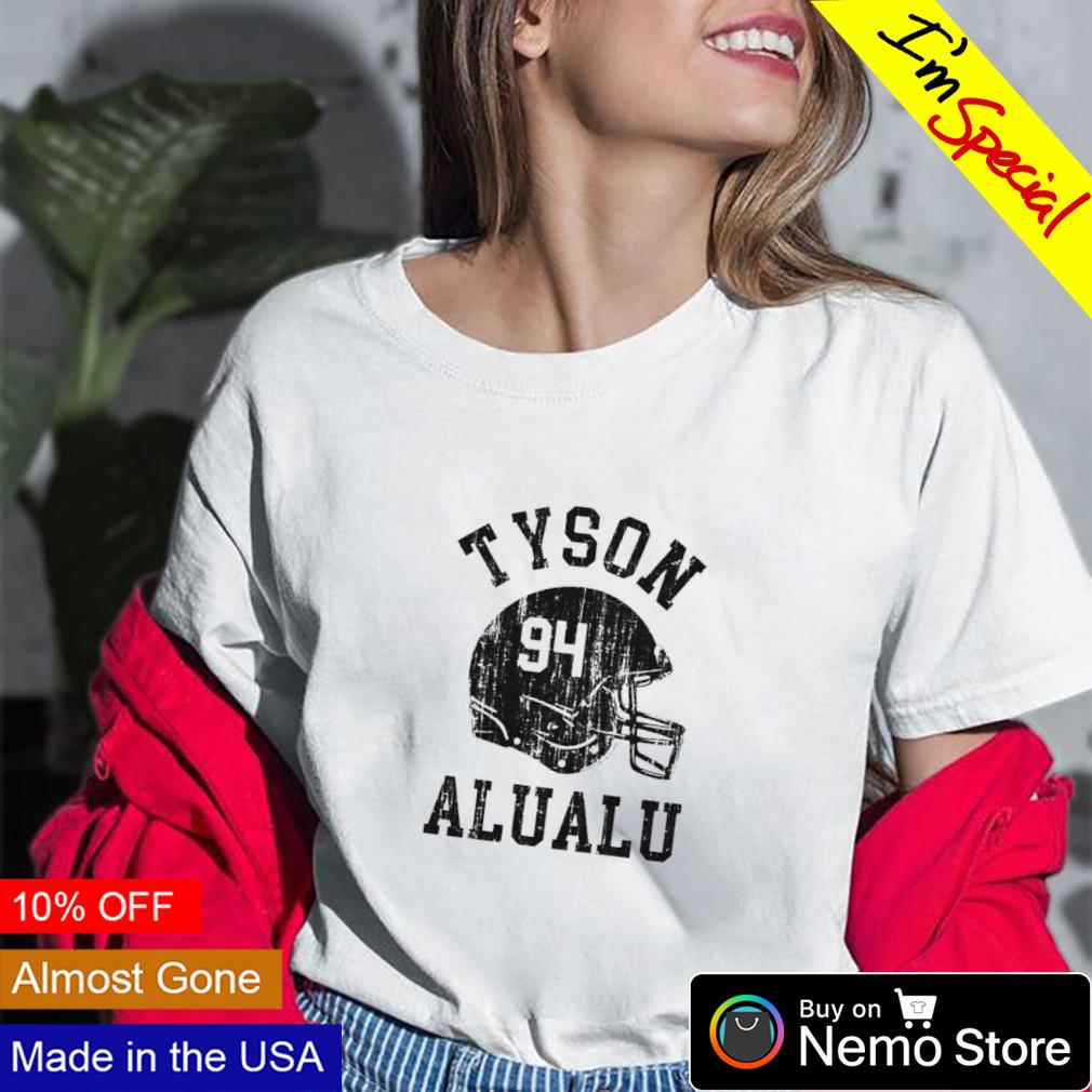 Tyson Alualu 94 Pittsburgh helmet - Adult & Kids T-Shirts, Sweatshirts & Hoodies apparel design preview 2