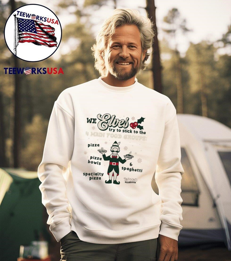 LaRosa's Pizza 4 main food groups - Adult & Kids T-Shirts, Sweatshirts & Hoodies apparel design preview 3