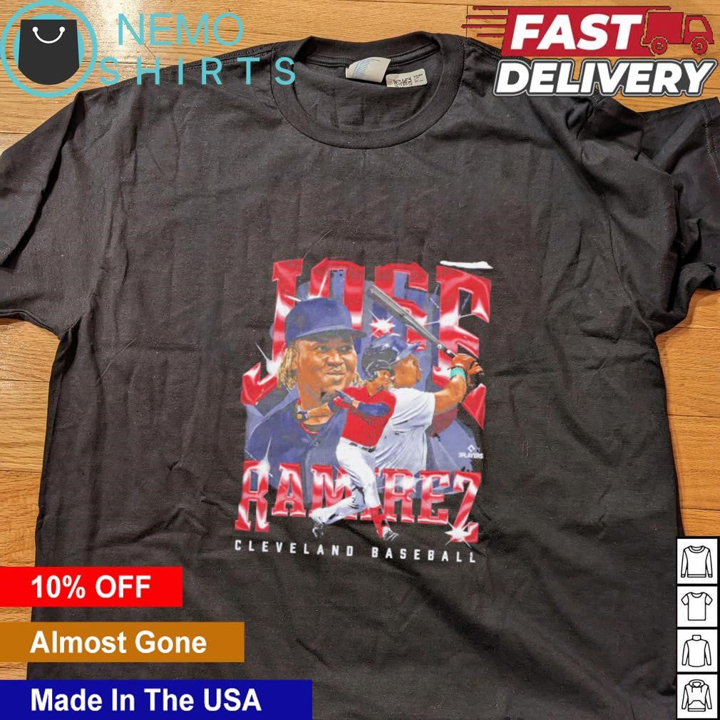 Jose Ramirez Cleveland baseball vintage - Adult & Kids T-Shirts, Sweatshirts & Hoodies apparel design preview 5