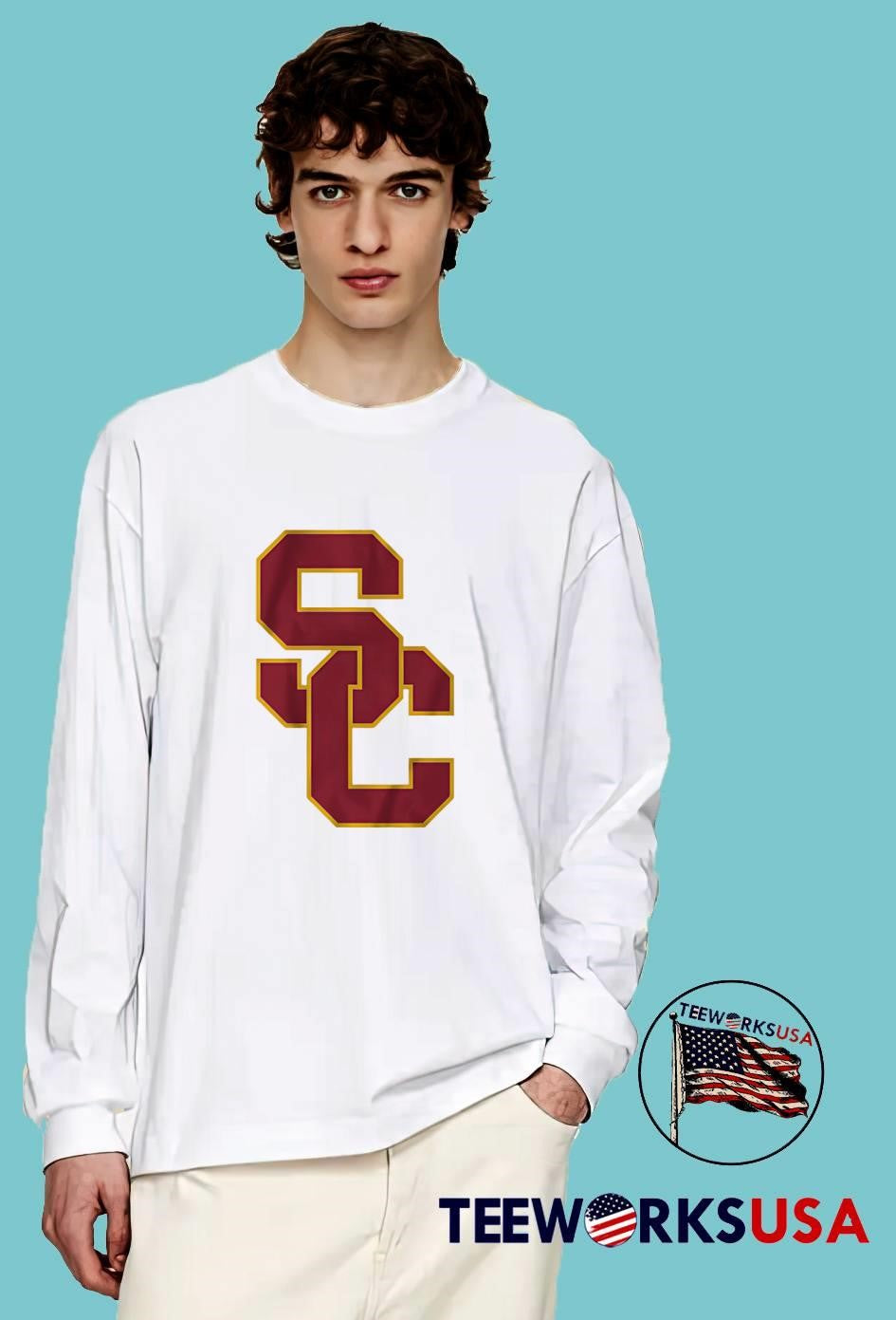 USC Trojans Primary Logo - Adult & Kids T-Shirts, Sweatshirts & Hoodies apparel design preview 4