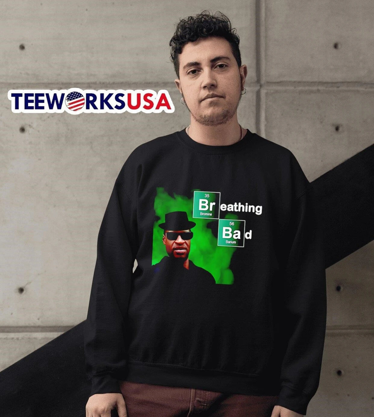 Breathing Bad George Floyd - Adult & Kids T-Shirts, Sweatshirts & Hoodies apparel design preview 6