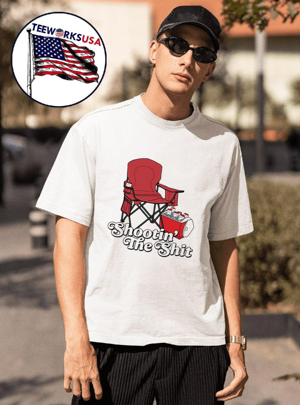 Shootin' the shit - Adult & Kids T-Shirts, Sweatshirts & Hoodies apparel design preview 1