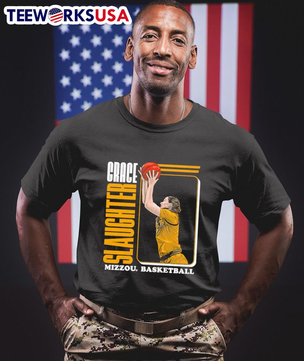 Grace Slaughter Mizzou Tigers basketball block name - Adult & Kids T-Shirts, Sweatshirts & Hoodies apparel design preview 1