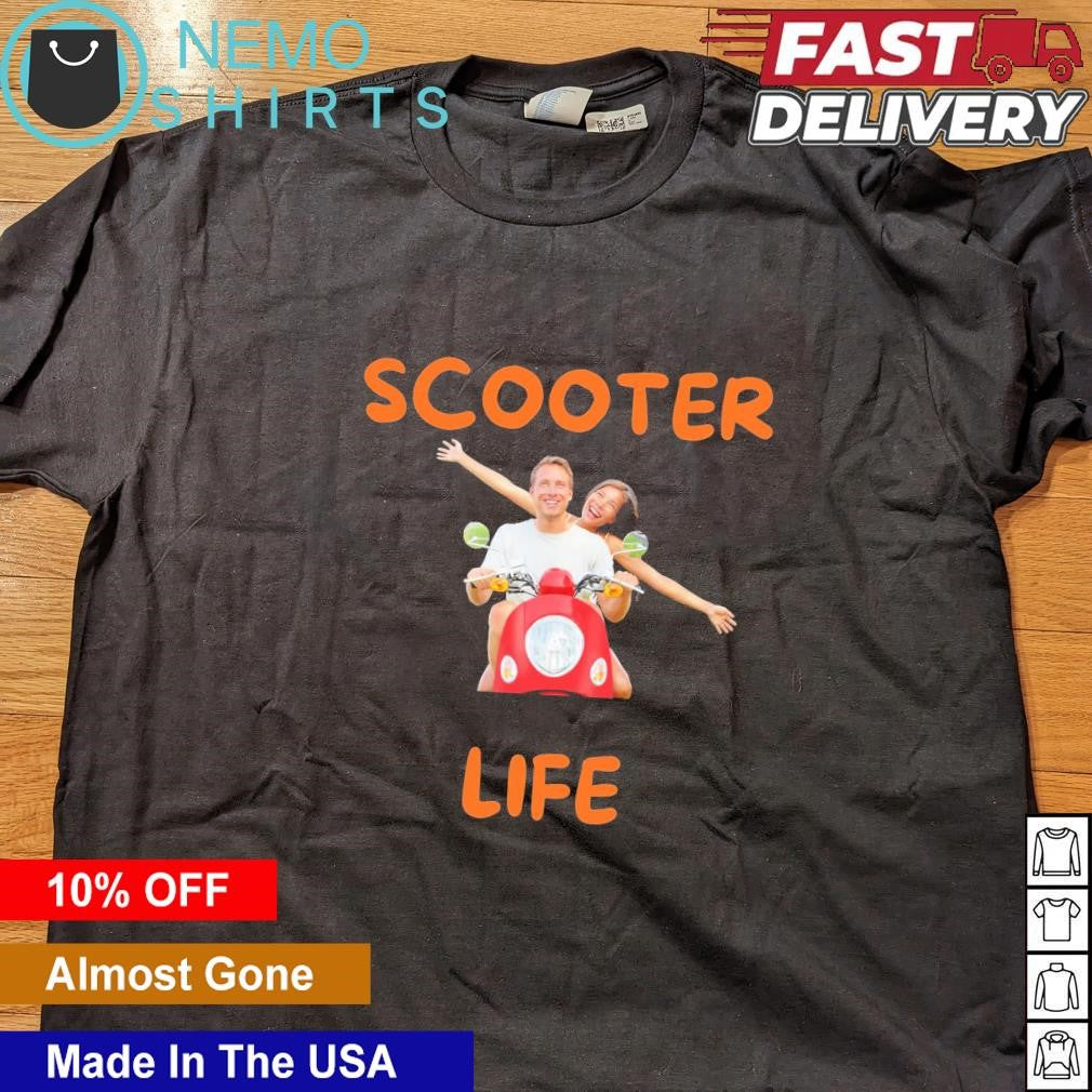 Scooter life couple - Adult & Kids T-Shirts, Sweatshirts & Hoodies apparel design preview 5