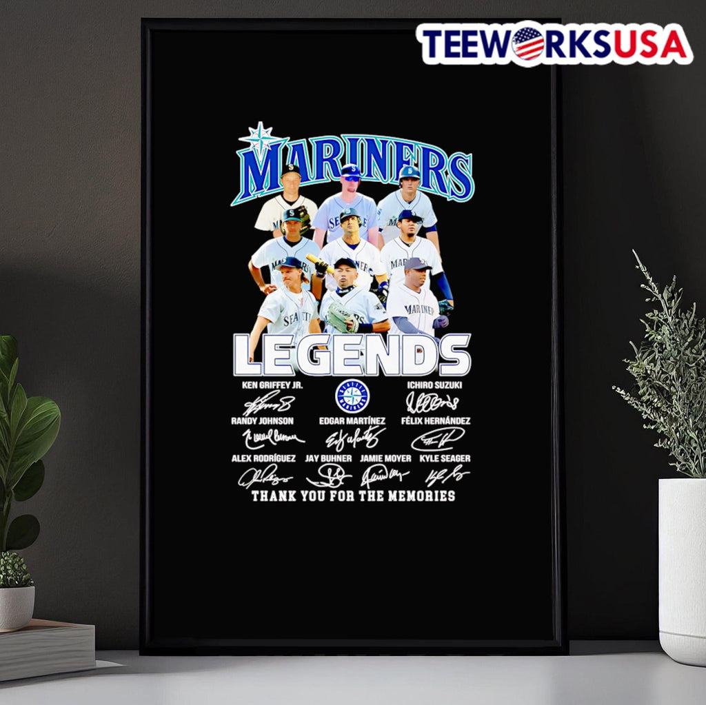 Mariners Legends thank you for the memories - Adult & Kids T-Shirts, Sweatshirts & Hoodies apparel design preview 5