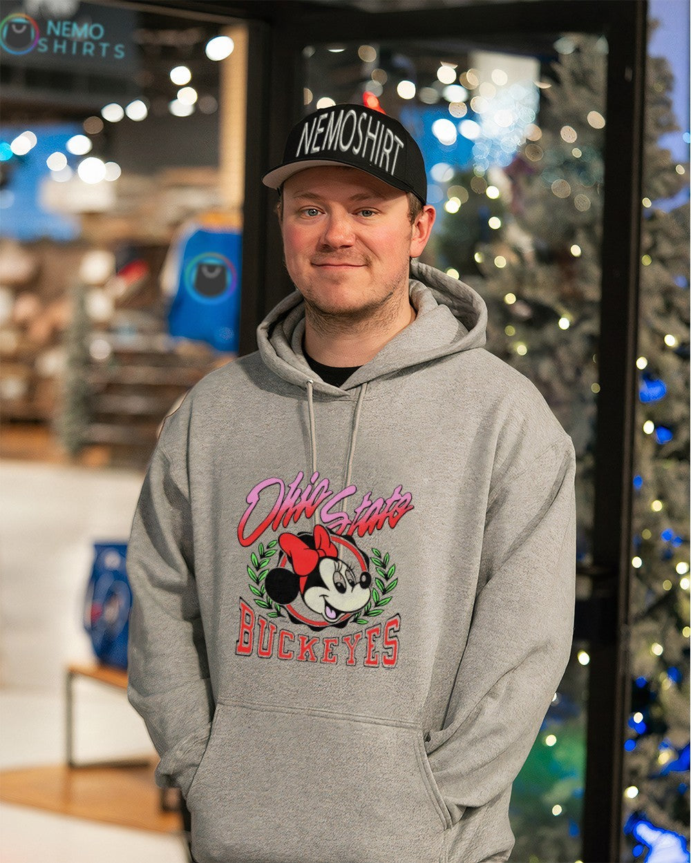 Minnie Mouse x Ohio State Buckeyes - Adult & Kids T-Shirts, Sweatshirts & Hoodies apparel design preview 3