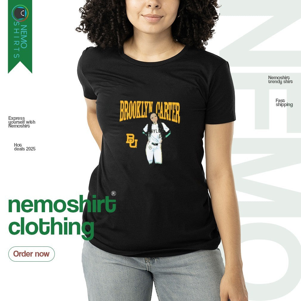 Brooklyn Carter Baylor Bears softball player - Adult & Kids T-Shirts, Sweatshirts & Hoodies apparel design preview 3
