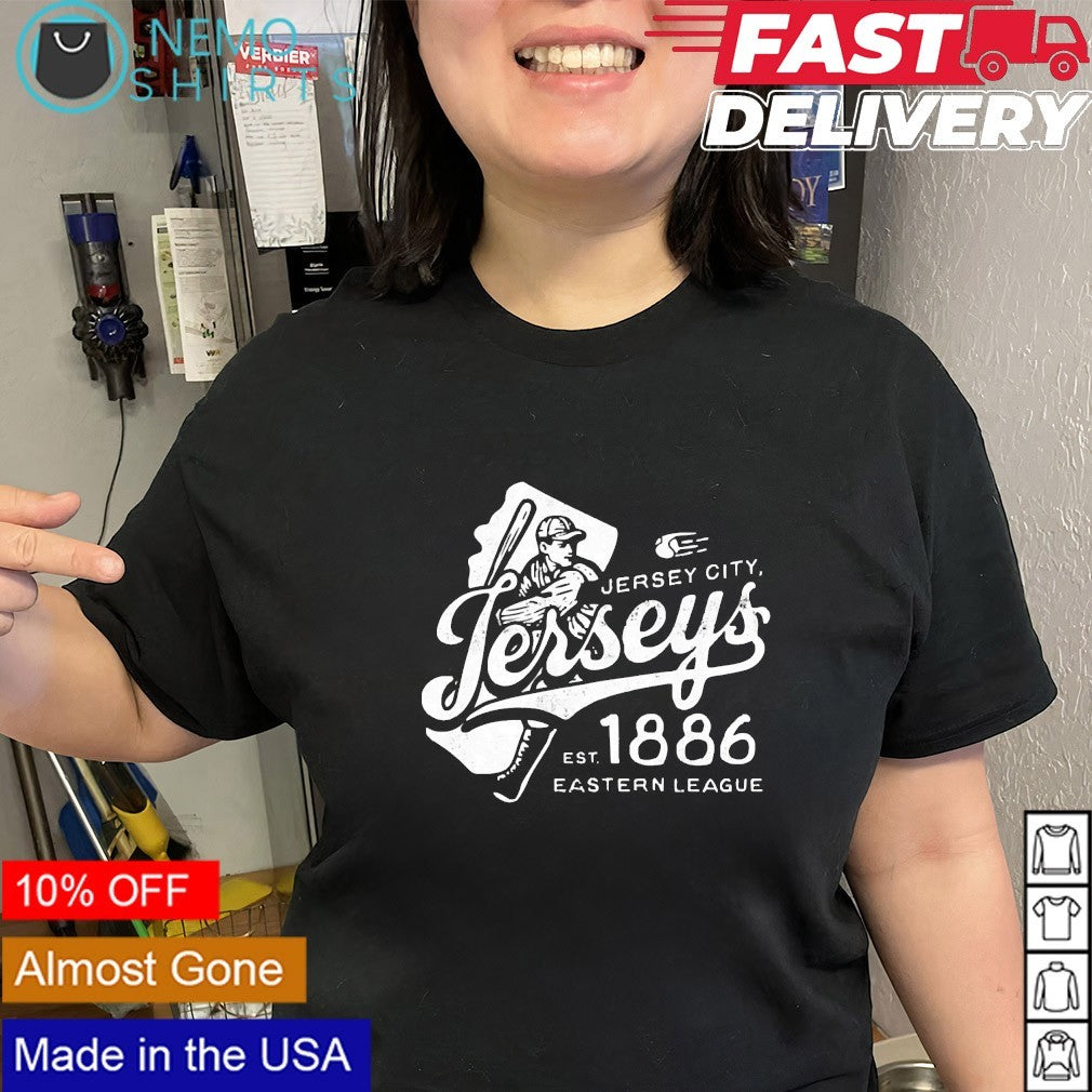 Jersey City Jerseys New baseball est 1886 Eastern - Adult & Kids T-Shirts, Sweatshirts & Hoodies apparel design preview 2