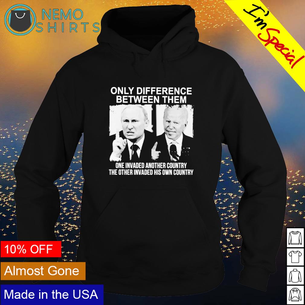 Putin and Biden only difference between them - Adult & Kids T-Shirts, Sweatshirts & Hoodies apparel design preview 2