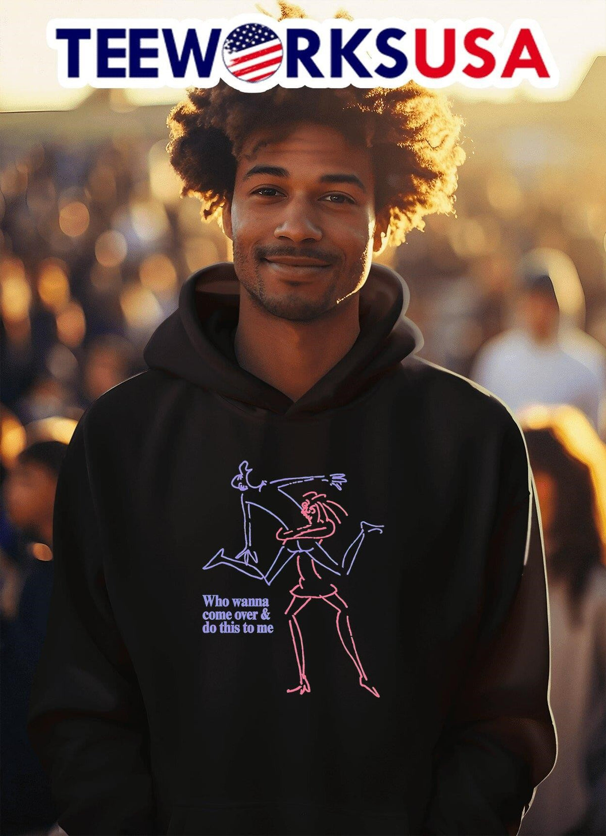 Who wanna come over and do this to me - Adult & Kids T-Shirts, Sweatshirts & Hoodies apparel design preview 2