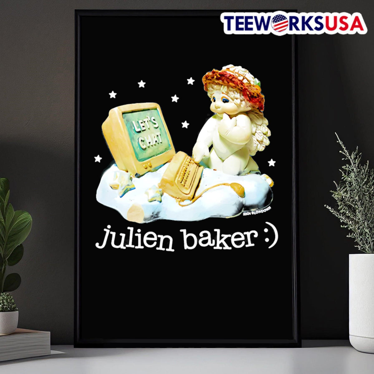 Julien Baker online angel - Adult & Kids T-Shirts, Sweatshirts & Hoodies apparel design preview 5