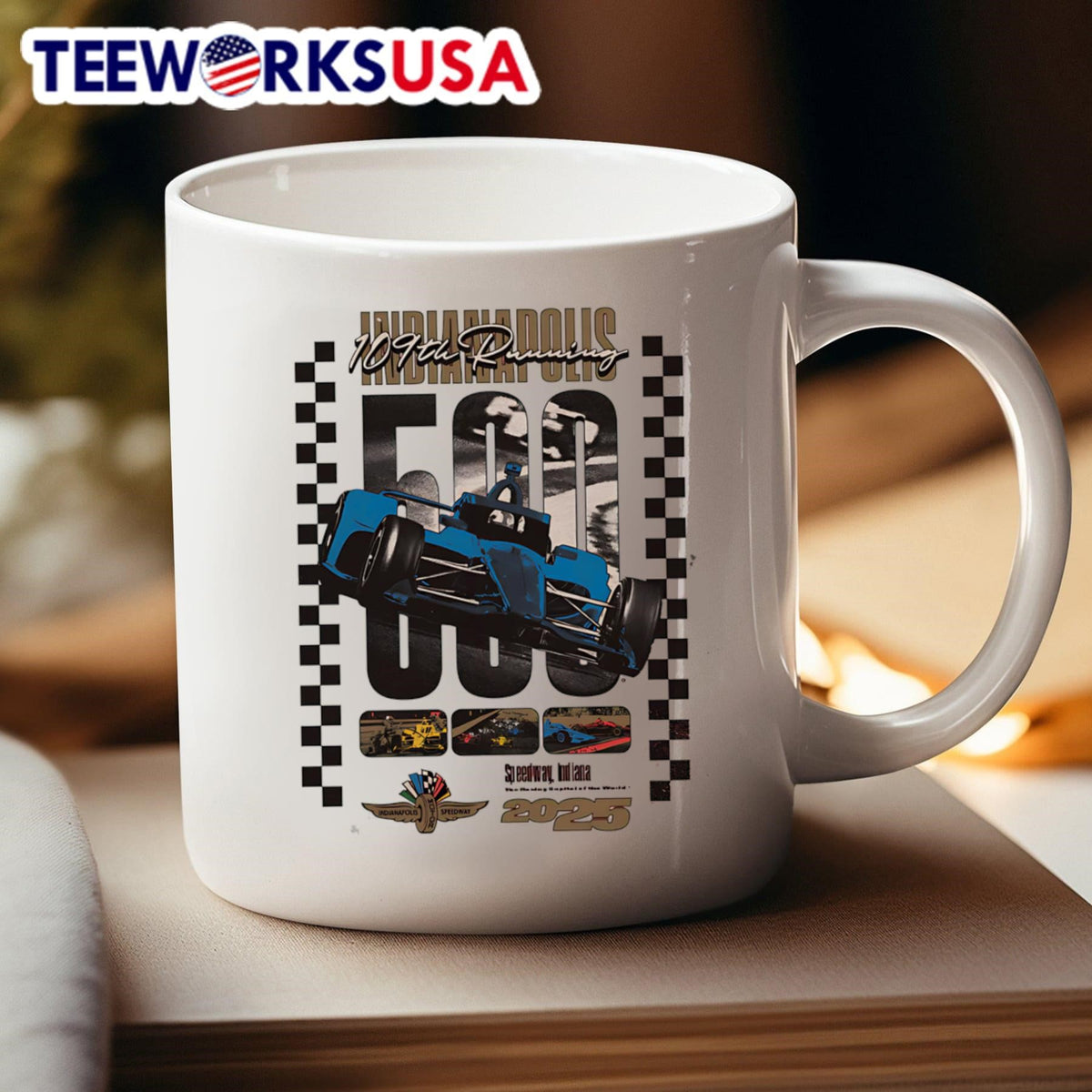 109th Running of the Indianapolis 500 - Adult & Kids T-Shirts, Sweatshirts & Hoodies apparel design preview 4
