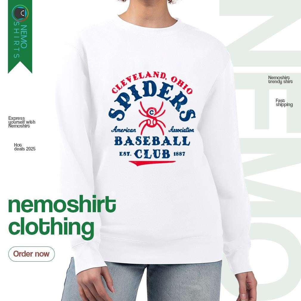 Richmond Spiders baseball club Cleveland Ohio est - Adult & Kids T-Shirts, Sweatshirts & Hoodies apparel design preview 4