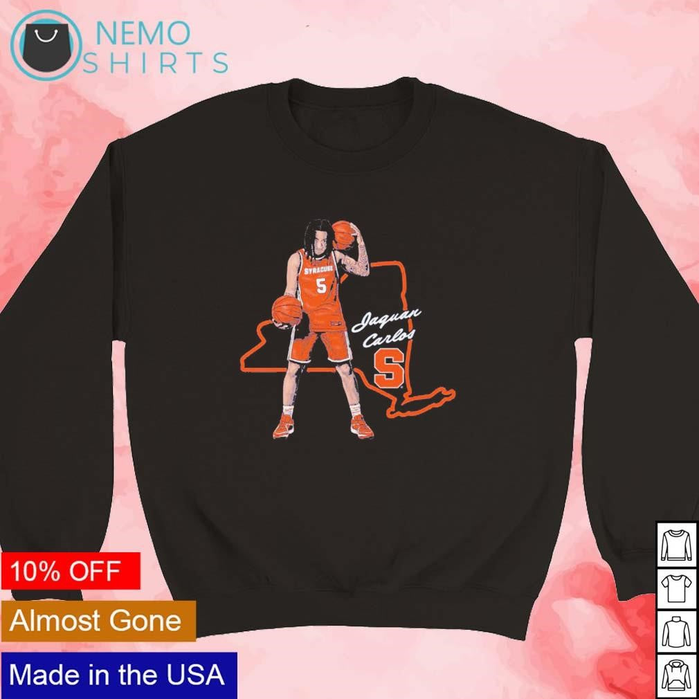 Jaquan Carlos Syracuse Orange cartoon player map - Adult & Kids T-Shirts, Sweatshirts & Hoodies apparel design preview 5