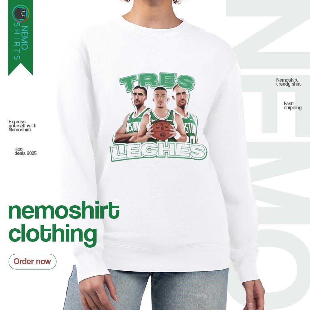 Boston Celtics tres leches player - Adult & Kids T-Shirts, Sweatshirts & Hoodies apparel design preview 4