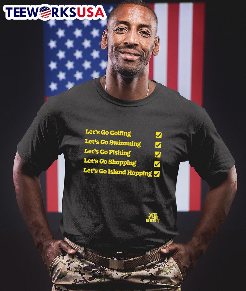 Let's go golfing swimming fishing shopping - Adult & Kids T-Shirts, Sweatshirts & Hoodies apparel design preview 1