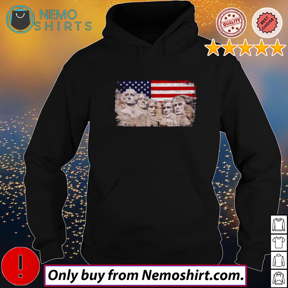 45th Added to Rushmore Mount America Flag - Adult & Kids T-Shirts, Sweatshirts & Hoodies apparel design preview 2