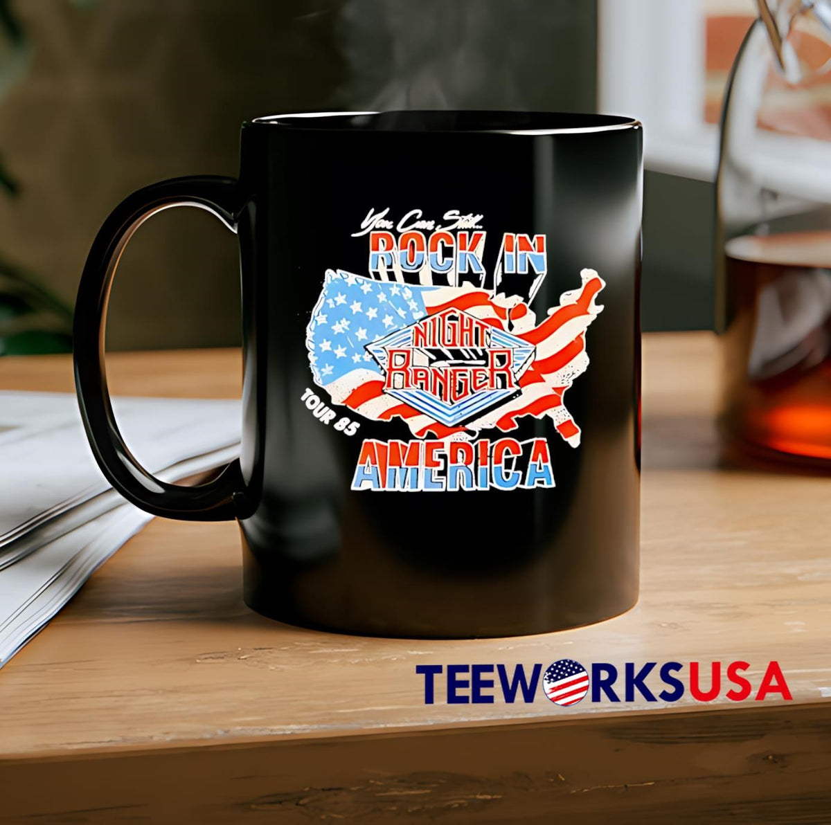 1985 tour vibes with classic rock energy - Adult & Kids T-Shirts, Sweatshirts & Hoodies apparel design preview 2