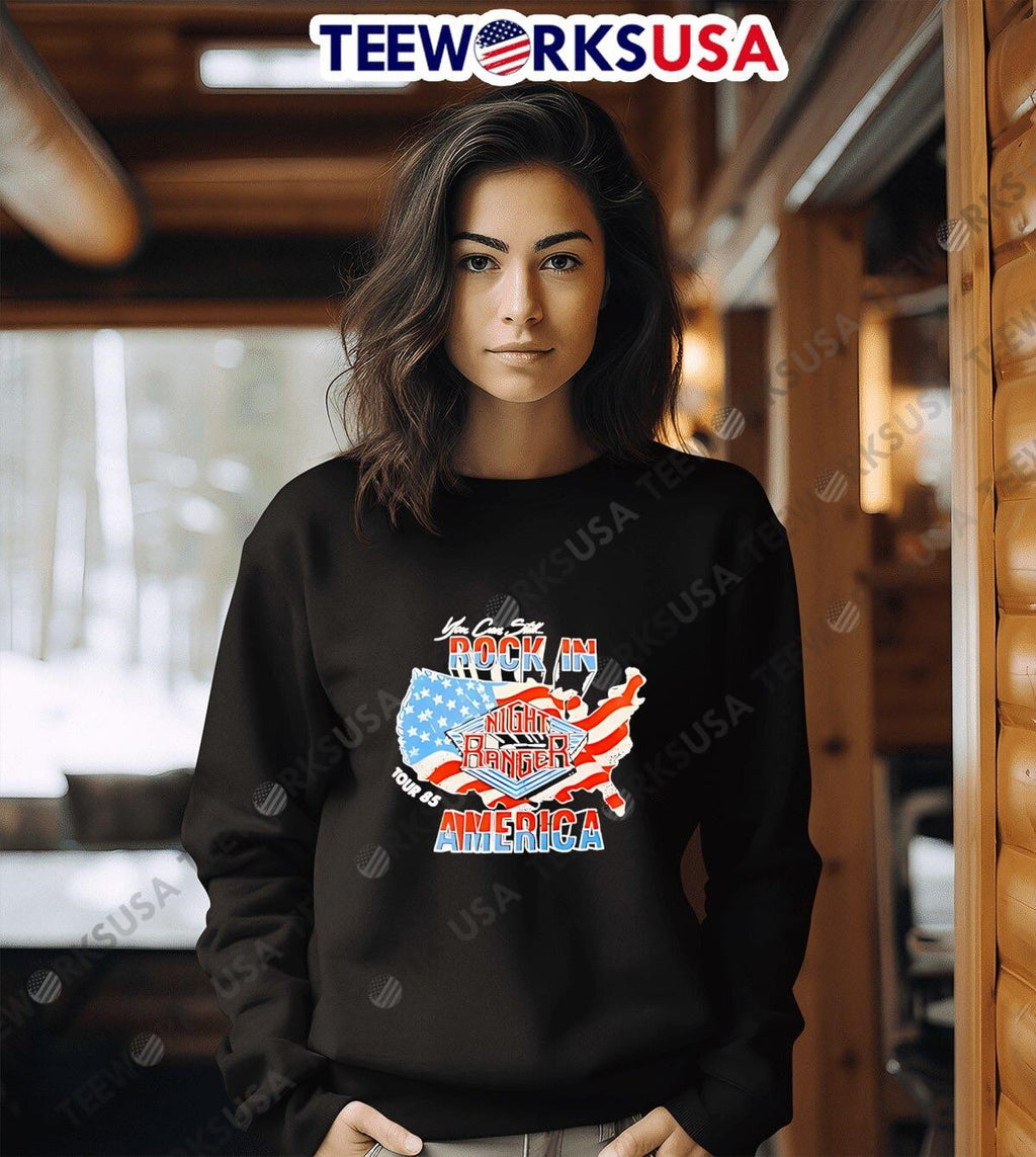 1985 tour vibes with classic rock energy - Adult & Kids T-Shirts, Sweatshirts & Hoodies apparel design preview 6